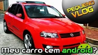 Tablet no carro Fiat Stilo.