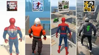 Spider-Man Jumping in Indian GTA Games 😱