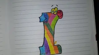 how to draw (1) for Title page/STEP by step #cReation ideas