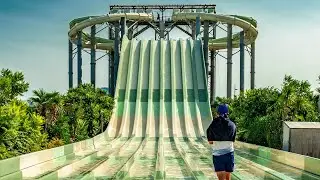 Aloha Racer Water Slide at Wave Island | La Cascade de Man&eacute;a