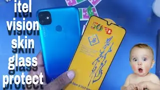 Itel Vision 1 Setup Skin Glass Protector|| How To Setup Mobile Glass Protector|| Bangla Tutorial////