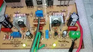 Excelente Amplificador classe AB 100w RMS  Lay Isaac  { Redesenhado e modificado  by J.V.&.R ÁUDIO}
