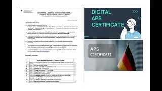 Compulsory checklist APS certificate for masters!!