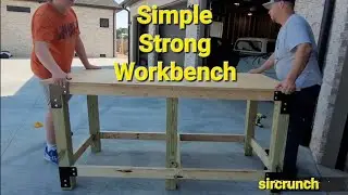 We Build a Simple Strong Workbench using Brackets for the Garage