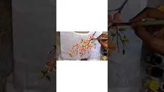 Fabric blouse painting      #fabricpainting #shorts #youtubeshorts