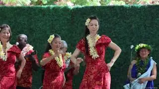 Pua Aliʻi ʻIlima &ndash; Wahine Hula Dancers in Red Muumuu with Leis | Prince Lot Hula Festival 2025 [4K]