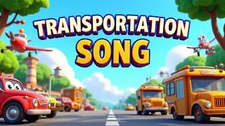 Transportation Song for Kids | Learn Vehicles & Travel | Educational Music