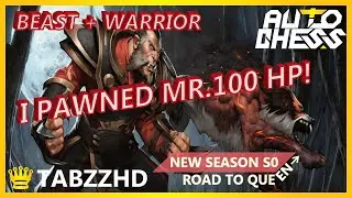 AUTO CHESS BEAST WARRIOR COMBO | I TOOK DOWN MR. 100 HP!