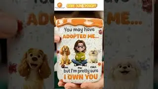 The perfect gift for Dog Mom only takes amoment to makey #pets #customtumbler
