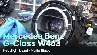 Mercedes-Benz G-Class W463 Blackened Matrix Headlights