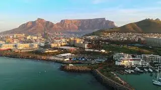 Cape Town Harbor Aerial View