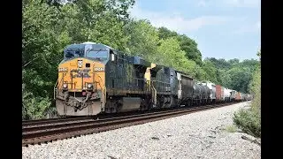 CSXT Q303 Heading West On The Rivanna Subdivision 6-19-18