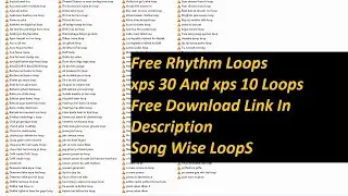 Mixed Rhythm Loops Vol 2 | Xps 30 And Xps  10 Loops Free Download Link | Dj Pawan Forbesganj