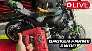 Wrench With Me LIVE - 2025 Ninja Zx6r Frame Swap