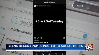 Black squares posted to social media for Blackout Tuesday