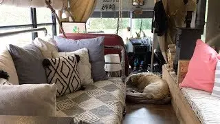 Couple Transform Old School Bus Into Home