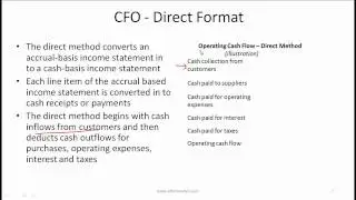 CFA Level I Cash Flow Video Lecture by Mr. Arif Irfanullah Part 1