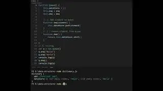 data structure dictionary queue sort  node js in 1 minute short