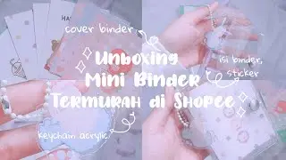 unboxing mini binder 3 ring termurah di shopee