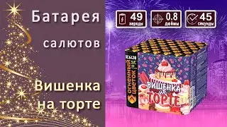 Студия НСК - Салют Вишенка на торте ОС6430