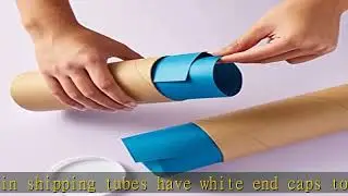 10 Pack Mailing Tubes with Caps for Packaging Posters, 3x6 Round Cardboard Mailers for Shipping Art