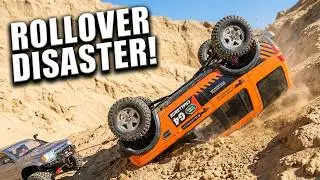 RC Car Rollover DISASTER! 😱 Extreme Canyon Rescue Mission