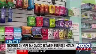 State sales tax on vaping products in AL to go up