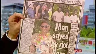 Black Lives Matter - Bryn Male - the saved protester (UK) - BBC News - 17th June 2020
