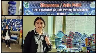 Showroom blue pottery Multan | Clay pottery display | Institute of blue pottery | Laaj Batool