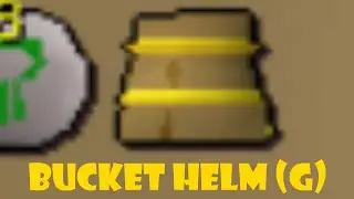 Bucket Helm (g) Master Clue Loot on Iron Man- Oldschool Runescape