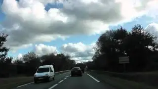 Driving On The N164 Between 22110 Lanhellen & 22110 Rostrenen, C&ocirc;tes-d'Armor, Brittany, France