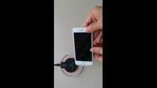 Wireless charger with iphone 6 and receiver case