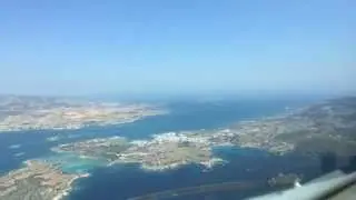 Paros Airport Greece Runway 35 Approach Time Lapse HD