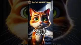 Two Cat's 🐈 and Shadow 😮 #story Baoo Animation