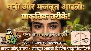 आइब्रो को घना और मजबूत बनाना चाहते हैं तो अपना लो यह प्राकृतिक तरीके