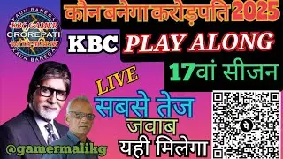 KBC PLAY ALONG WITH GAMER G      02 JAN 2026