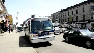 MTA NYCT NovaRTS #5193 on the B41 LTD Downtown BKLYN bound on Flatbush Ave at Nostrand Ave
