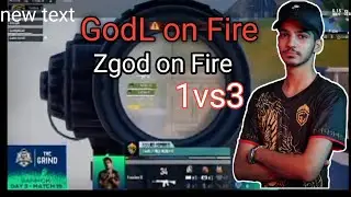 🇮🇳🚀🚀GodL on fire 🔥 🏆||Zgod 1vs3 in || @bmoc