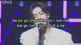 BTS - ZERO O'CLOCK (karaoke + easy lyric)
