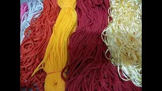 My macrame threads collection | Different types of macrame threads in india