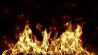 Fire and Particles Looping Background - Motion Graphic Screensaver