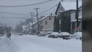 The Massive Snow Storm In Jim Thorpe, Pennsylvania