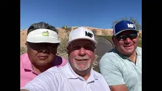 Golfing the Palmer course at the Oasis golf club in Mesquite, NV.