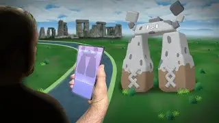 Я поймал новейшего регионального Stonjourner от Pok&eacute;mon GO в Стоунхендже!