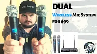 $99 DUAL Wireless Mic System!! // innopow Metal Dual UHF Wireless Microphone System Review
