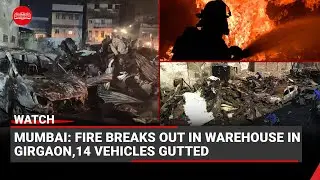 Mumbai: Fire breaks out in warehouse in Girgaon,14 vehicles gutted
