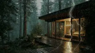 Relax to Heavy Rain and Thunderstorms || Rain Sounds for Sleeping | ASMR