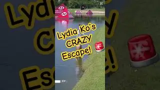 🚨 Lydia Ko's UNBELIEVABLE Water Hazard Escape! 💦🔥 | Golf Magic #golf #lpga