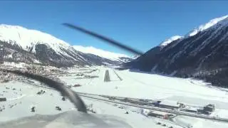 DA40 Landing in Samedan (LSZS)