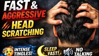 FAST & AGGRESSIVE Head Scratching ASMR 😵&zwj;💫 | Deep Relaxation &bull; Sleep in Minutes | No Talking